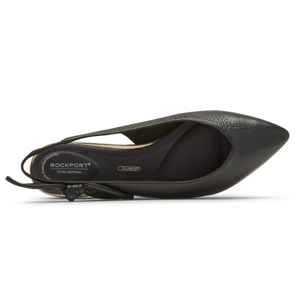 Rockport Slingback Dam Svarta - Total Motion Zuly Bow - BLWDV9627